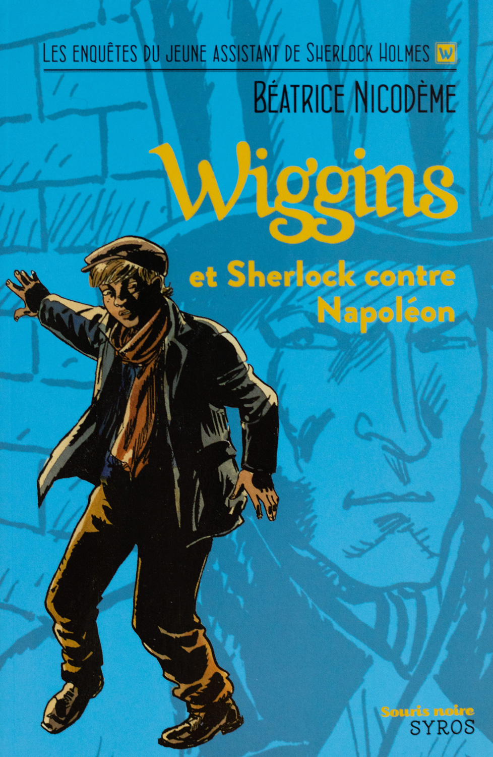 Beatrice Nicodeme autrice couverture du roman Wiggins et Sherlock contre Napoleon