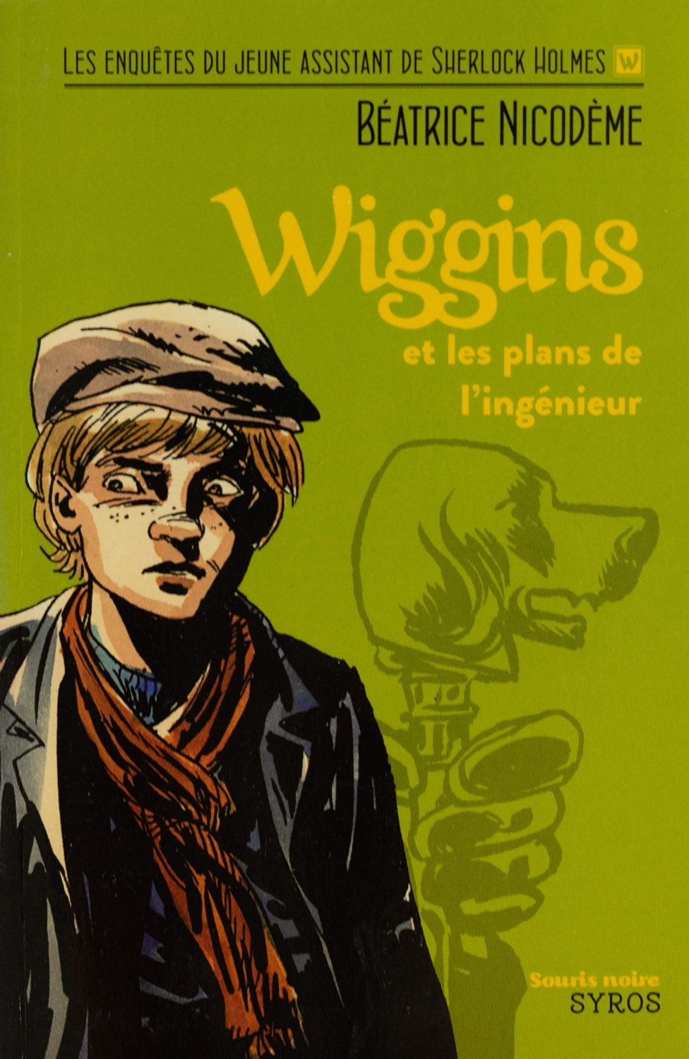 Beatrice Nicodeme autrice couverture du roman Wiggins et les plans de l'ingenieur